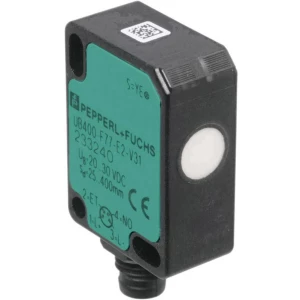 Ultrazvučni jednosmjerni senzor za izravnu detekciju u minijaturnom dizajnu Pepperl & Fuchs UB100-F77-E3-V31 ultrazvučna reflekt slika