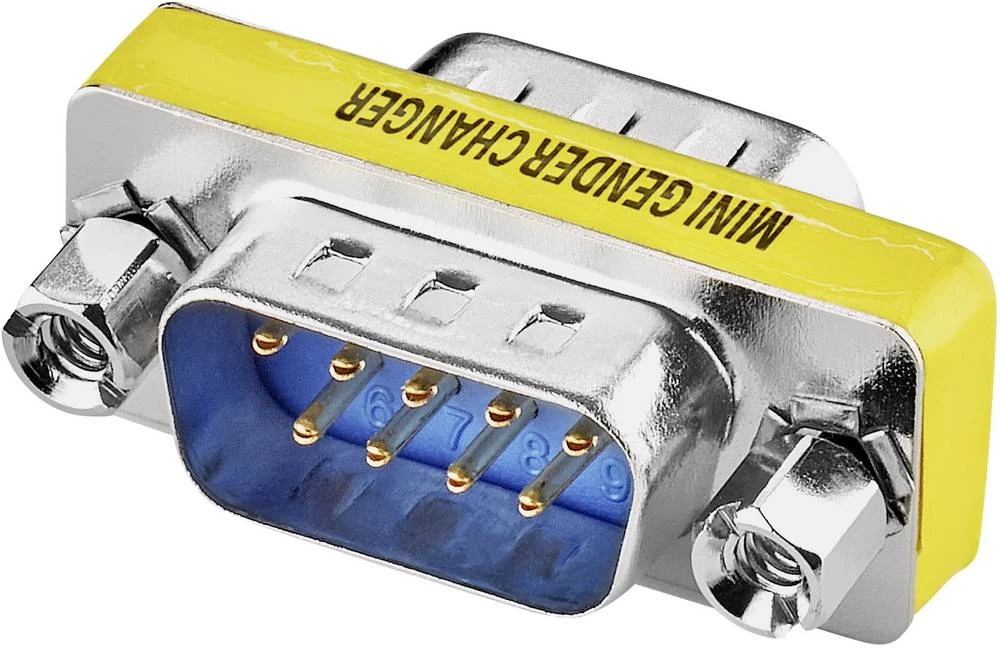 Serijski adapter [1x D-SUB-utikač 9pol. - 1x D-SUB-utikač 9pol.] 0 m žuti Renkforce slika