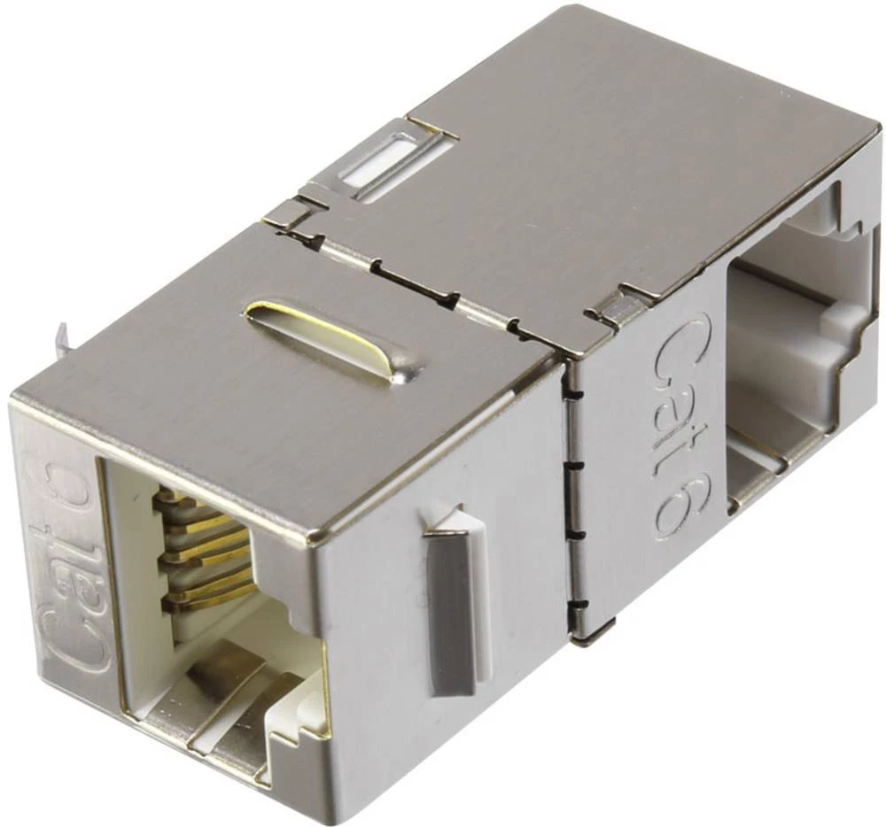 RJ45 mrežni adapter CAT 6 [1x RJ45-utičnica - 1x RJ45-utičnica] 0 m metal renkforce slika