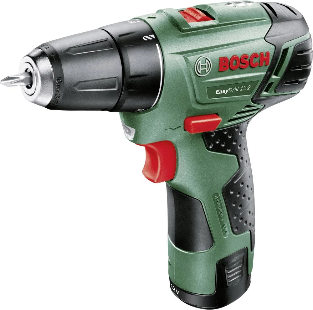 Bosch EasyDrill 12-2 bušilica i odvijač na bateriju 12 V 2.5 Ah Li-Ion uklj. akumulator, uklj. kovčeg slika