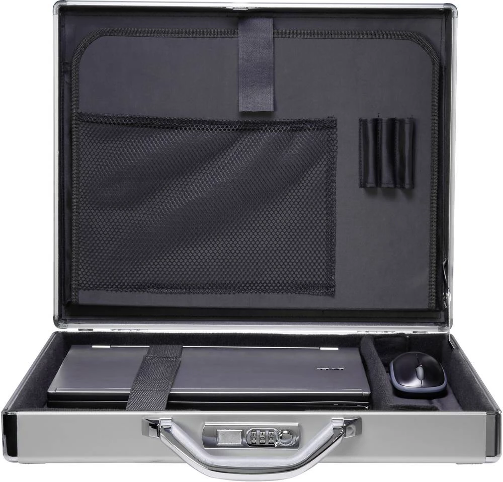 renkforce kovčeg za prijenosno računalo JJV-2004S pogodan za maks.: 43,9 cm (17,3") aluminij slika