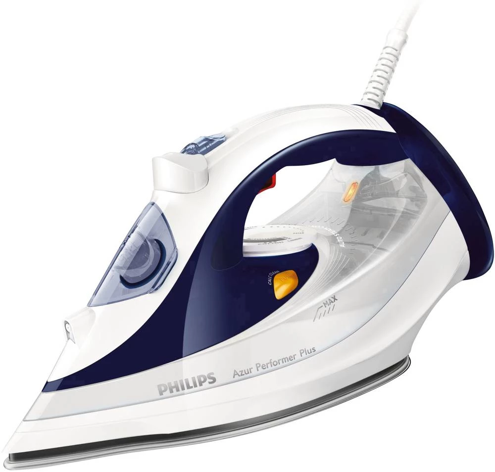 Parno glačalo Azur Performer Plus GC4506/20 Philips tamnocrvena, tamnoplava 2400 W slika