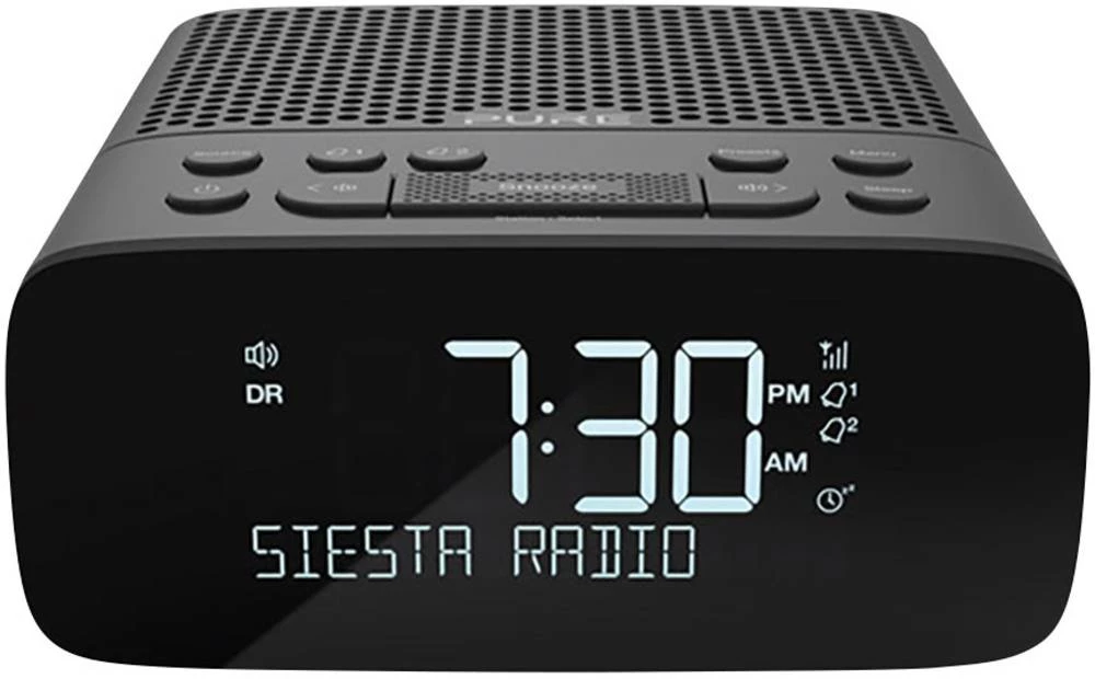DAB+ radio budilica Pure Siesta S2 DAB+, UKV grafitne boje slika