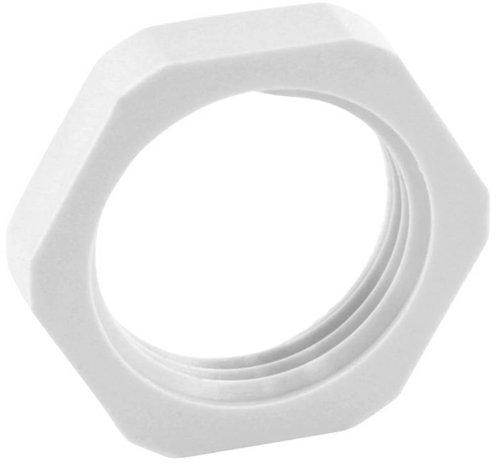 Sigurnosna matica, montaža zavijčavanjem, s učvrsnom maticom PG16 PG16 poliamid sive boje 1 kom. slika