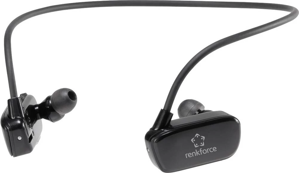 Bluetooth® sportske stereo slušalice renkforce MH612 In Ear otporne na znoj i vodu, crne boje slika