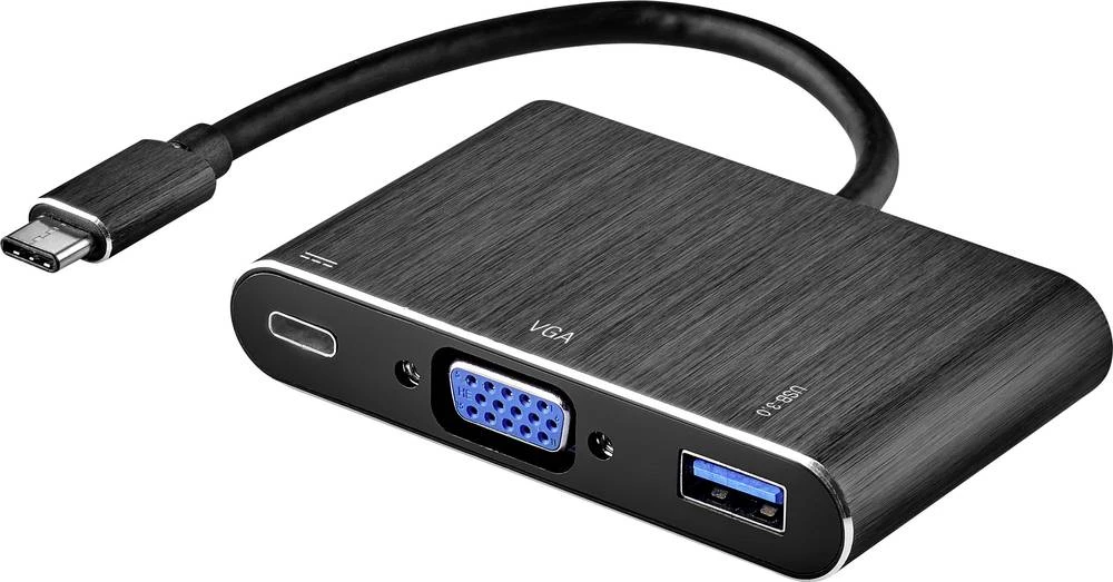 renkforce USB-C na VGA + USB 3.0 Multiport-adapter slika