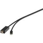 USB / HDMI priključni kabel [1x USB-C™ utikač - 1x HDMI-utikač] 1.8 m crni Renkforce