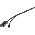 USB / HDMI priključni kabel [1x USB-C™ utikač - 1x HDMI-utikač] 1.8 m crni Renkforce slika