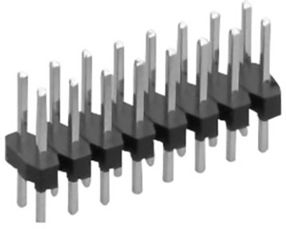 Letva s muškim kontaktima (standardna) broj redova: 2 broj polova na red: 40 TRU Components TC-0628-200-080-00 1 kom. slika