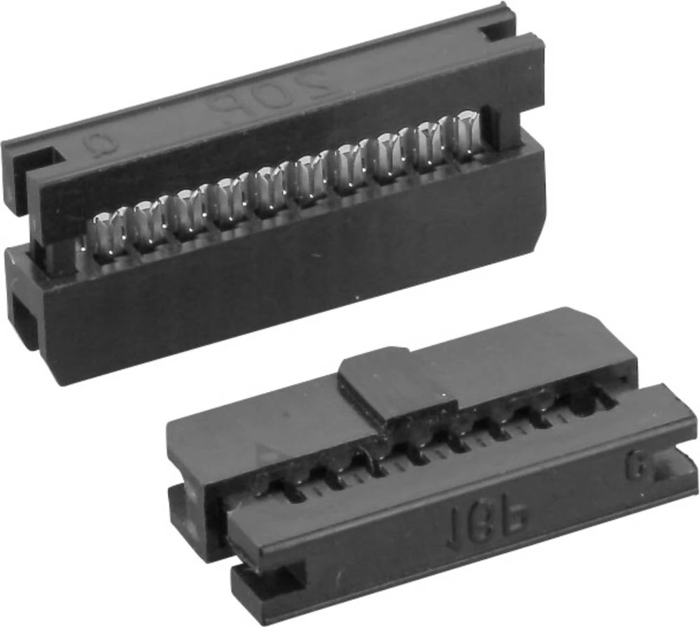 Letva sa ženskim kontaktima, mjere rastera: 2 mm ukupan broj polova: 8 TRU Components 1 kom. slika