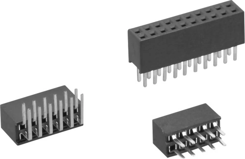 Letva sa ženskim kontaktima (standardna), broj redova: 2 broj polova na red: 8 TRU Components TC-1210-016-1-2-00 1 kom. slika