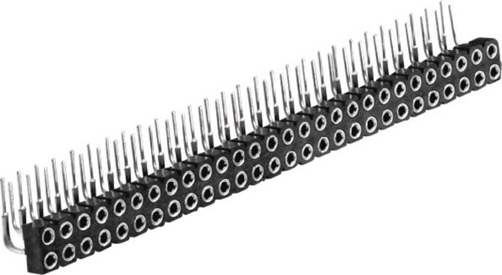 Letva sa ženskim kontaktima (precizna), broj redova: 2 broj polova na red: 3 TRU Components TC-0514-006-4-50-00-6 1 kom. slika