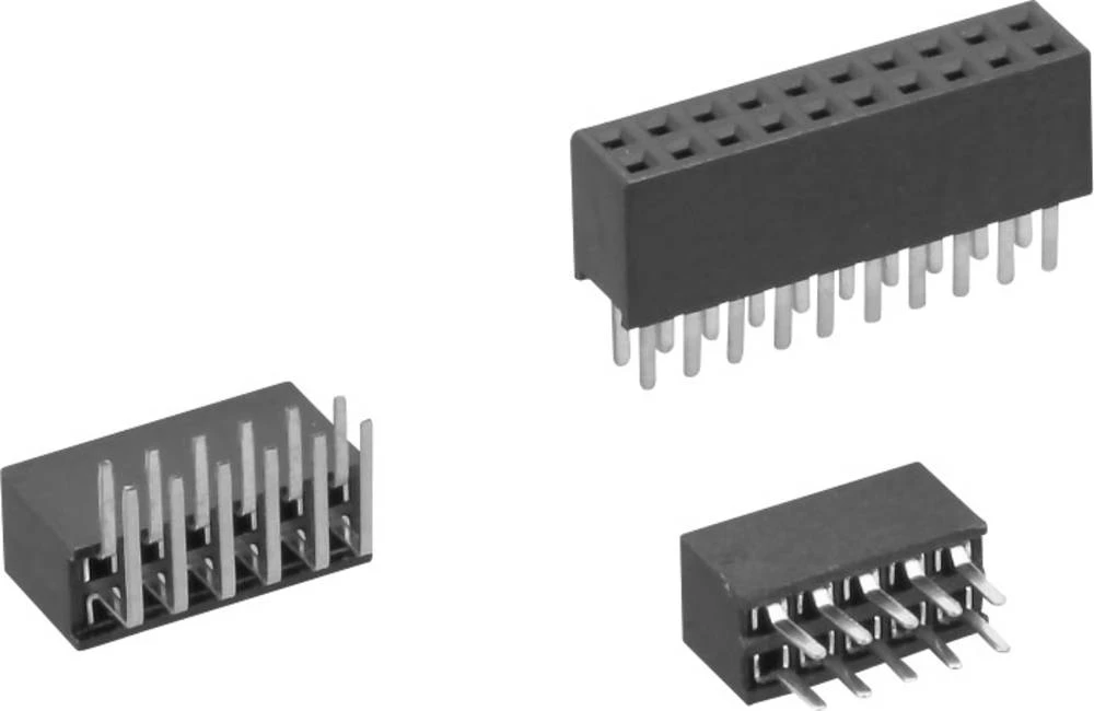 Letva sa ženskim kontaktima (standardna), broj redova: 2 broj polova na red: 20 TRU Components TC-1210-040-1-2-00 1 kom. slika
