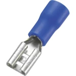 Plosnata utična čahura, širina utikača: 4.8 mm debljina utikača: 0.8 mm 180 ° djelomično izolirana, plave boje Conrad Components