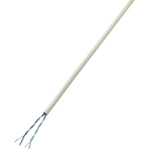 Telefonski kabel J-Y(ST)Y 2 x 2 x 0.28 mm˛ sive boje Conrad Components 605133 50 m slika