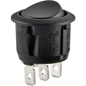 Klecni prekidač 250 V/AC 6 A 1 x uklop/uklop R13-112C B/B bez povrata 1 kom. slika