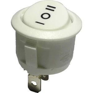 Klecni prekidač 250 V/AC 6 A 1 x uklop/isklop/uklop R13-112D W/W PR.I-O-II bez povrata/0/bez povrata 1 kom. slika