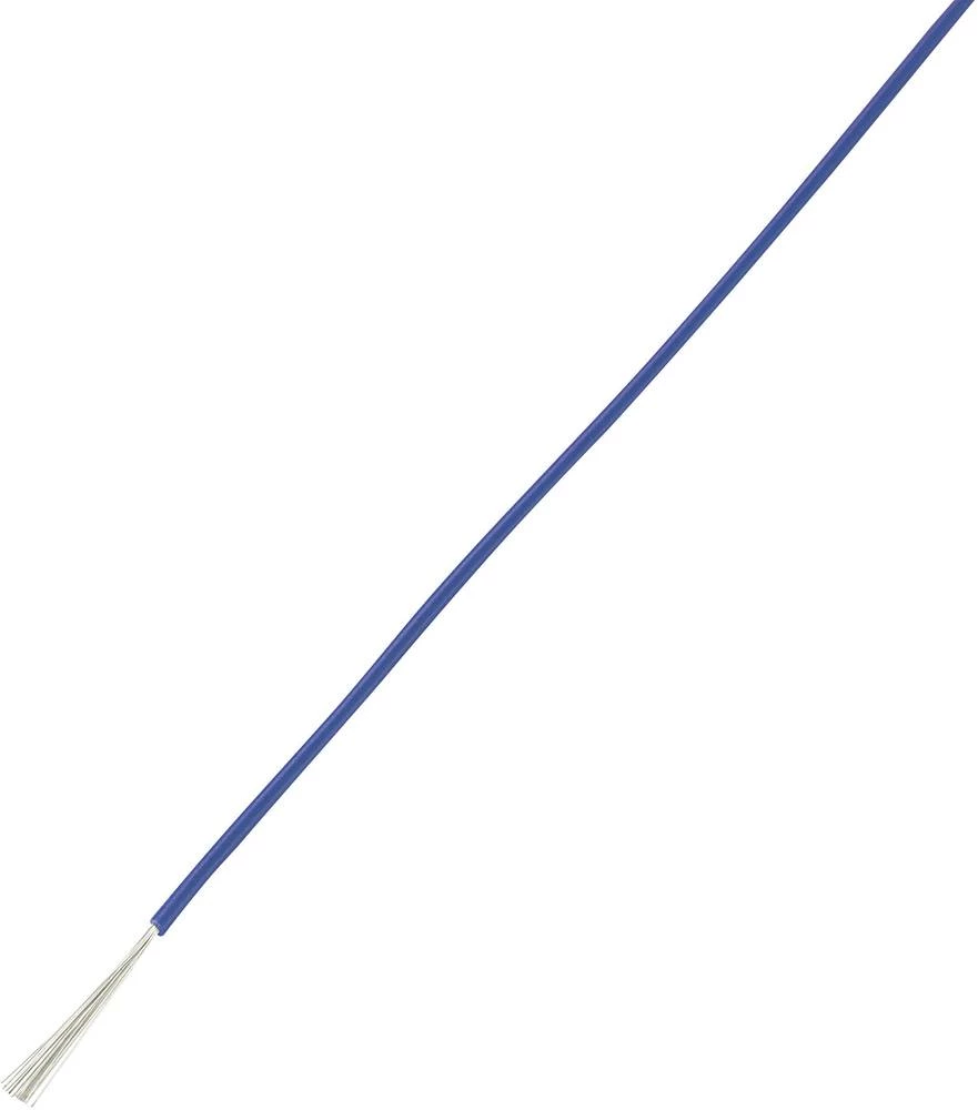 Finožični vodič LiY 1 x 0.14 mm˛ plave boje Conrad Components 605380 100 m slika