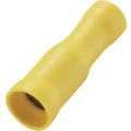 Okrugla utična čahura 4 mm˛ 6 mm˛, promjer kontakta: 5 mm potpuno izolirana, žute boje Conrad Components 739095 50 kom slika