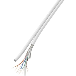 Mrežni kabel CAT 6 SF/UTP 8 x 2 x 0.196 mm˛ bijele boje Conrad Components 419326 100 m slika