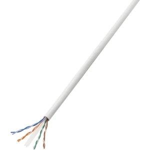 Mrežni kabel CAT 6 U/UTP 4 x 2 x 0.27 mm˛ bijele boje Conrad Components 609039 25 m slika