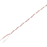 Spojna žica 2 x 0.20 mm˛ crvene, bijele boje Conrad Components 1020810 20 m
