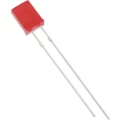 Ožičana LED dioda, crvene boje, pravokutna 2 x 5 mm 225 mcd 120 ° 20 mA TRU Components slika