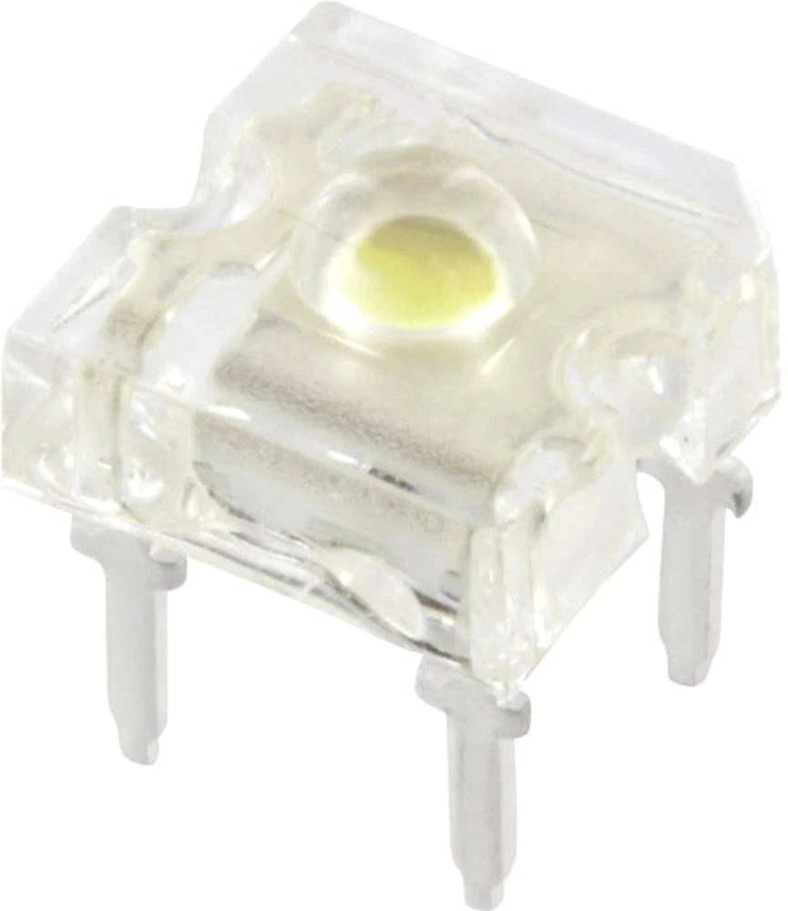 Ožičana LED dioda, bijele boje, okrugla 3 mm 2250 mcd 120 ° 20 mA TRU Components 9355W2C-HSB-B slika