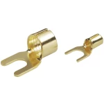 Viličasta kabelska cipelica 6 mm˛ promjer rupe=7 mm neizolirana, zlatne boje TRU Components 1577786 1 kom.