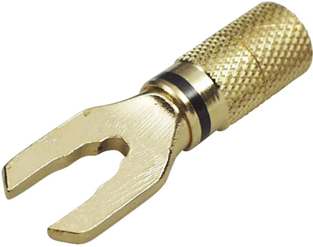 Viličasta kabelska cipelica 6 mm˛ promjer rupe=8.1 mm neizolirana, crvene boje TRU Components 1577788 1 kom. slika