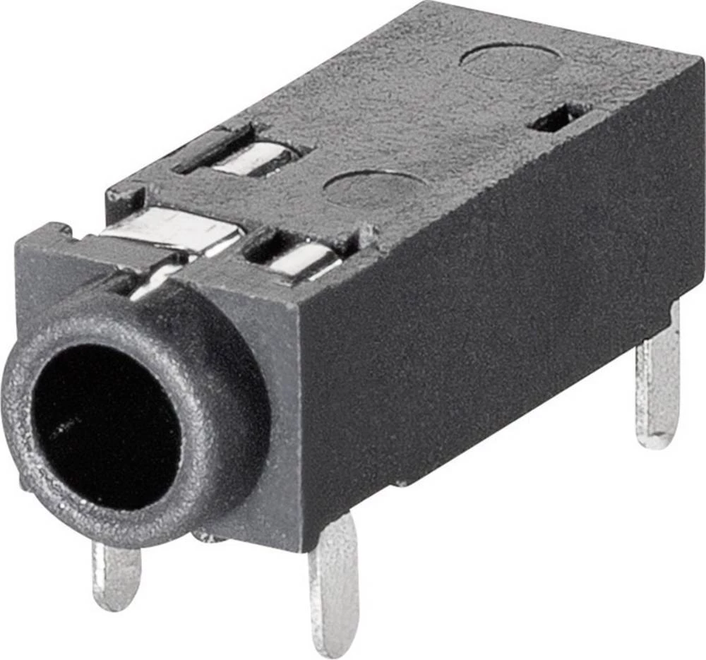 Klinken utični konektor 2.5 mm utičnica, horizontalna ugradnja, broj polova: 4 TRU Components 1 kom. slika