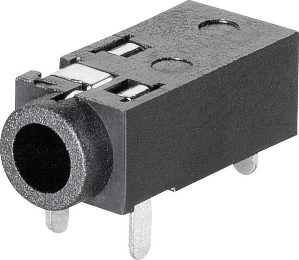 Klinken utični konektor 2.5 mm utičnica, horizontalna ugradnja, broj polova: 4 TRU Components 1 kom. slika