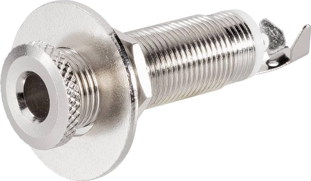 Klinken utični konektor 6.35 mm utičnica, horizontalna ugradnja, broj polova: 2 mono, srebrne boje TRU Components 1 kom. slika