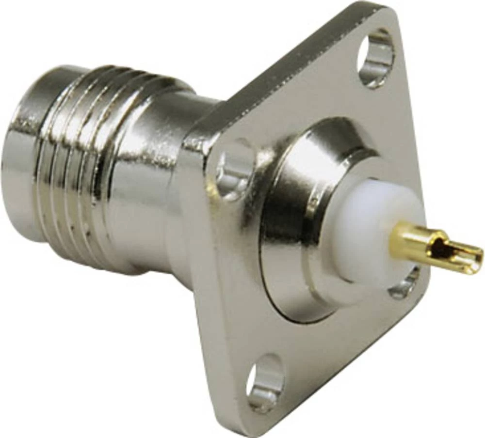 TNC-utični konektor, utičnica s prirubnicom, ravni kontakti, 50 ? TRU Components 1 kom. slika