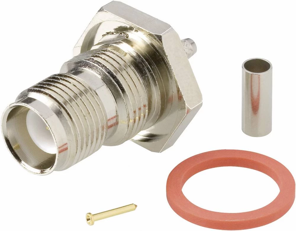 TNC-reverzni utični konektor, utičnica, vertikalna ugradnja TRU Components 1 kom. slika