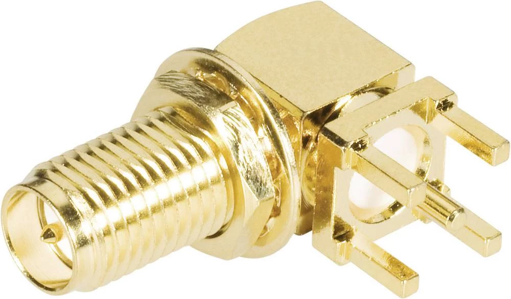 SMA-reverzni utični konektor, utičnica, horizontalna ugradnja TRU Components 1 kom. slika