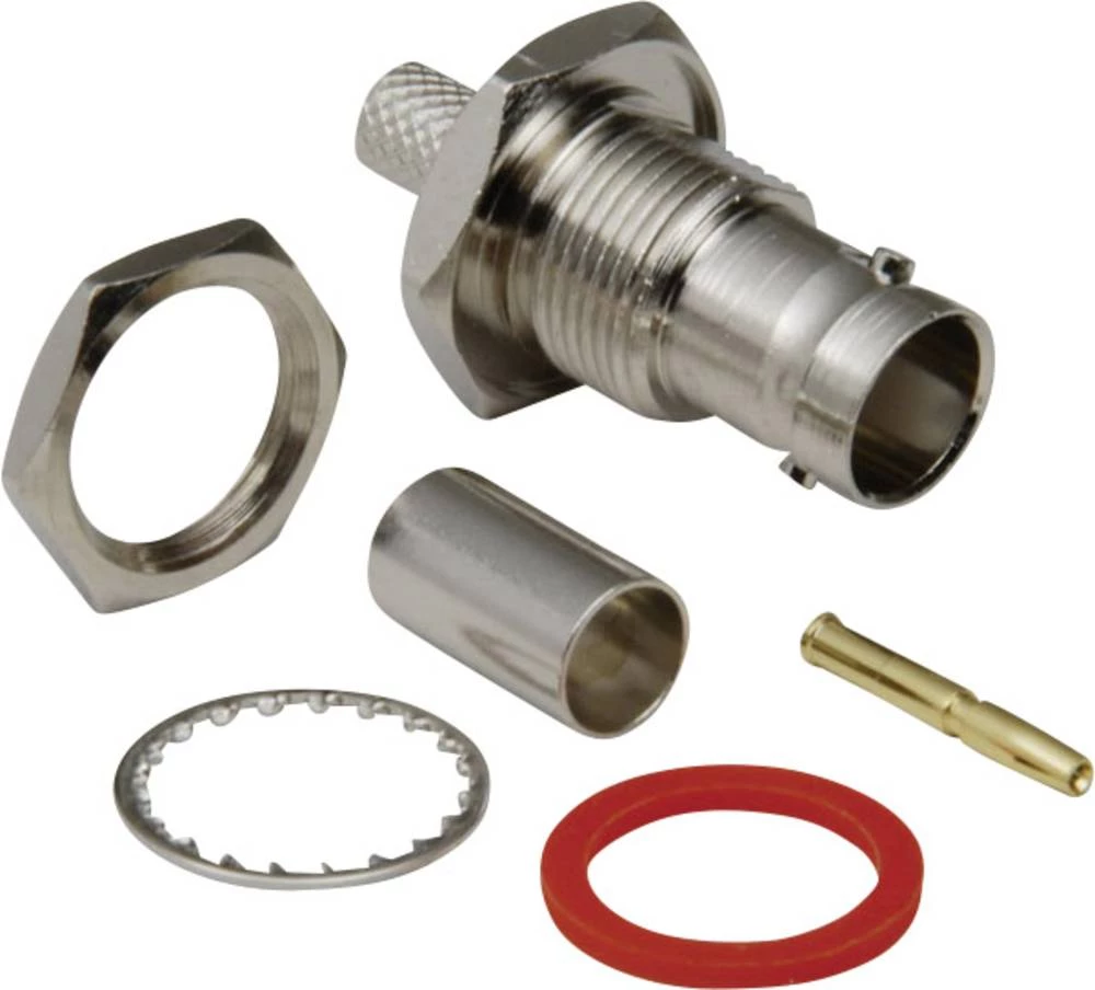 BNC-konektor, utičnica, vertikalna ugradnja 75 ? TRU Components 1 kom. slika