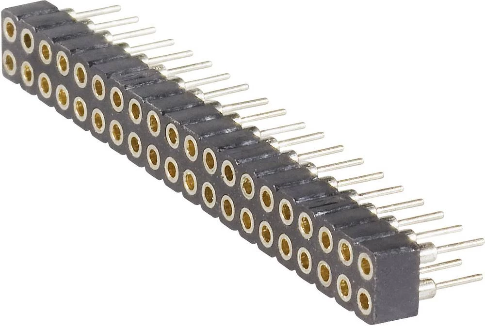 Letva sa ženskim kontaktima (precizna), broj redova: 2 broj polova na red: 20 TRU Components 1580948 1 kom. slika