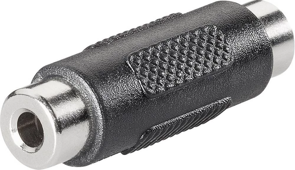 Klinken audio adapter [1x klinken utičnica 3.5 mm - 1x klinken utičnica 3.5 mm] crne boje TRU Components slika