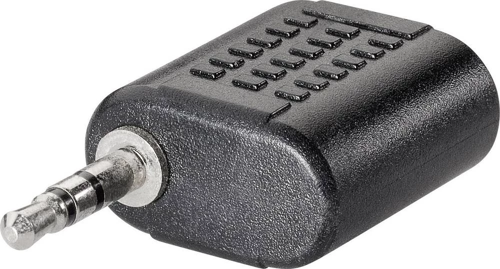 Klinken audio adapter [1x klinken utikač 2.5 mm - 1x klinken utičnica 2.5 mm] crne boje TRU Components slika