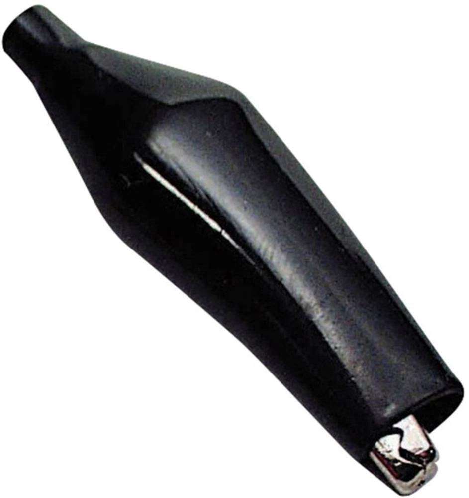 Krokodil spojka, crne boje, raspon stezanja maks.: 15 mm dužina: 41 mm TRU Components 1 kom. slika