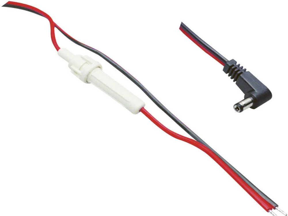 Niskonaponski priključni kabel, niskonaponski utikač - kabel, otvoreni kraj 5.5 mm 2.1 mm TRU Components 1.60 m 1 kom. slika