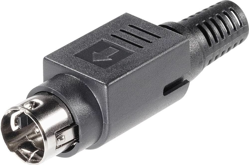 Mrežni priključak, utikač, ravan TRU Components 1 kom. slika