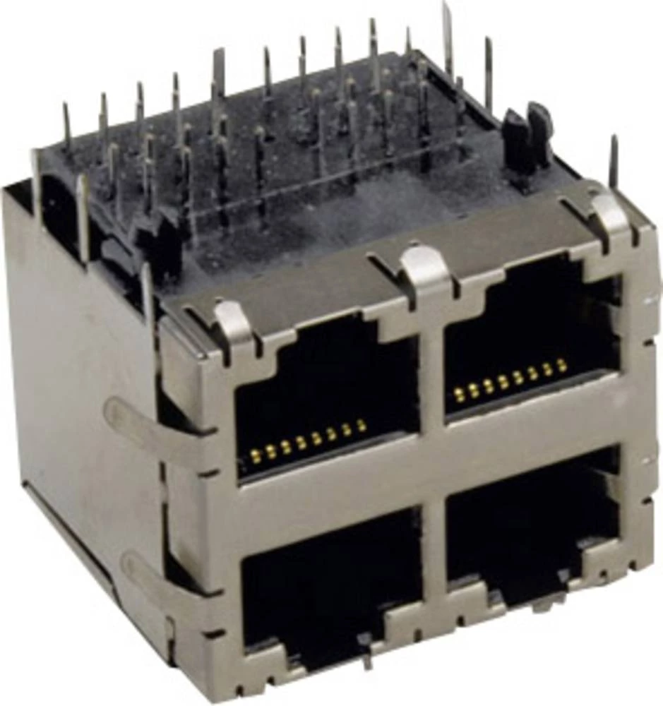 Modularna ugradbena utičnica utičnica, vertikalna ugradnja, srebrne boje TRU Components 1582447 1 kom. slika