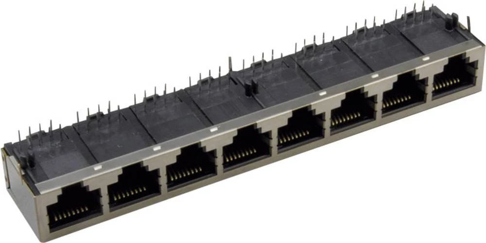 Modularna ugradbena utičnica utičnica, horizontalna ugradnja, srebrne boje TRU Components 1582448 1 kom. slika