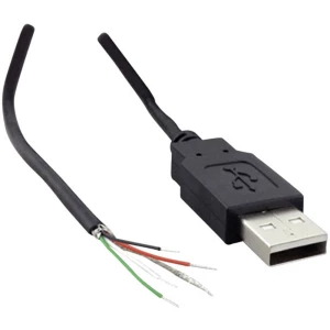 USB A utikač 2.0 s otvorenim krajem kabela USB A utikač 2.0 TRU Components sadržaj: 1 kom. slika