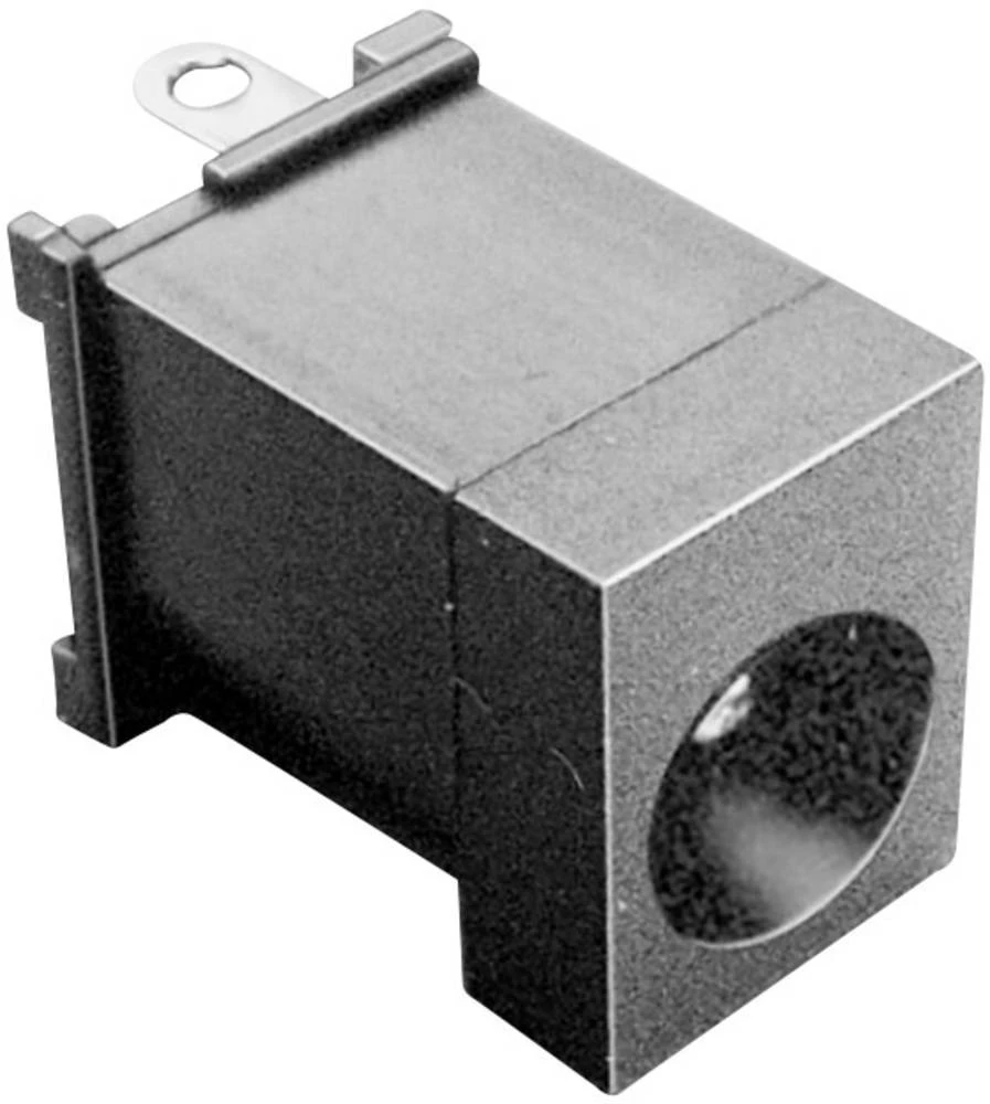 Niskonaponski konektor, utičnica, vertikalna ugradnja 6.3 mm 2.5 mm TRU Components 1 kom. slika