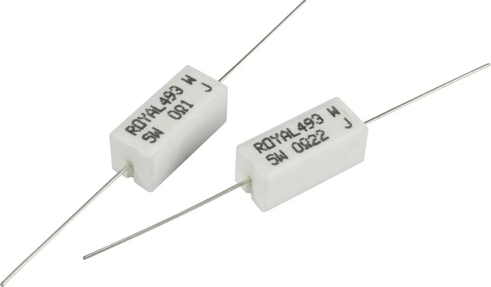 Otpornik za visoka opterečenja 12 ? aksijalno ožičen 5 W TRU Components TC-PRW05WJW120B00203 1 kom. slika