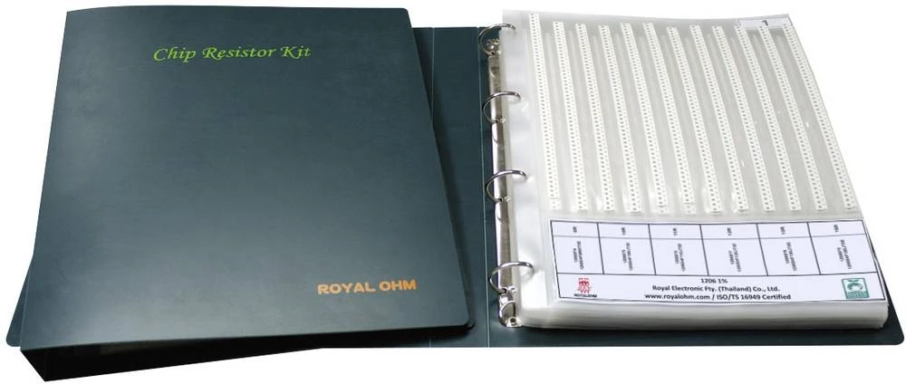 Asortiman debeloslojnih otpornika SMD 0805 0.33 W 1 % TRU Components TC-HP05W3FE012KIT203 6100 kom. slika