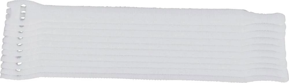 Kabelska vezica s čičkom za povezivanje, prianjajući i mekani dio, bijele boje TRU Components 802-010-Bag 10 kom. slika